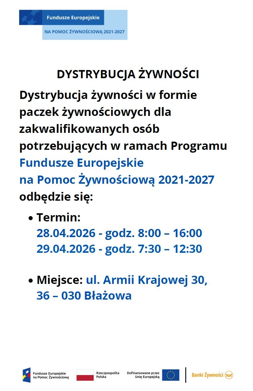 DYSTRYBUCJA ŻYWNOŚCI