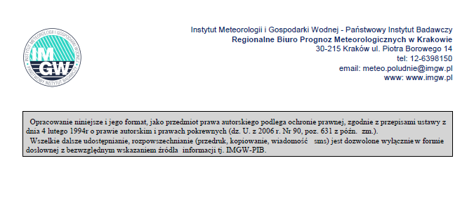 Ostrzeżenie meteorologiczne UPAŁ
