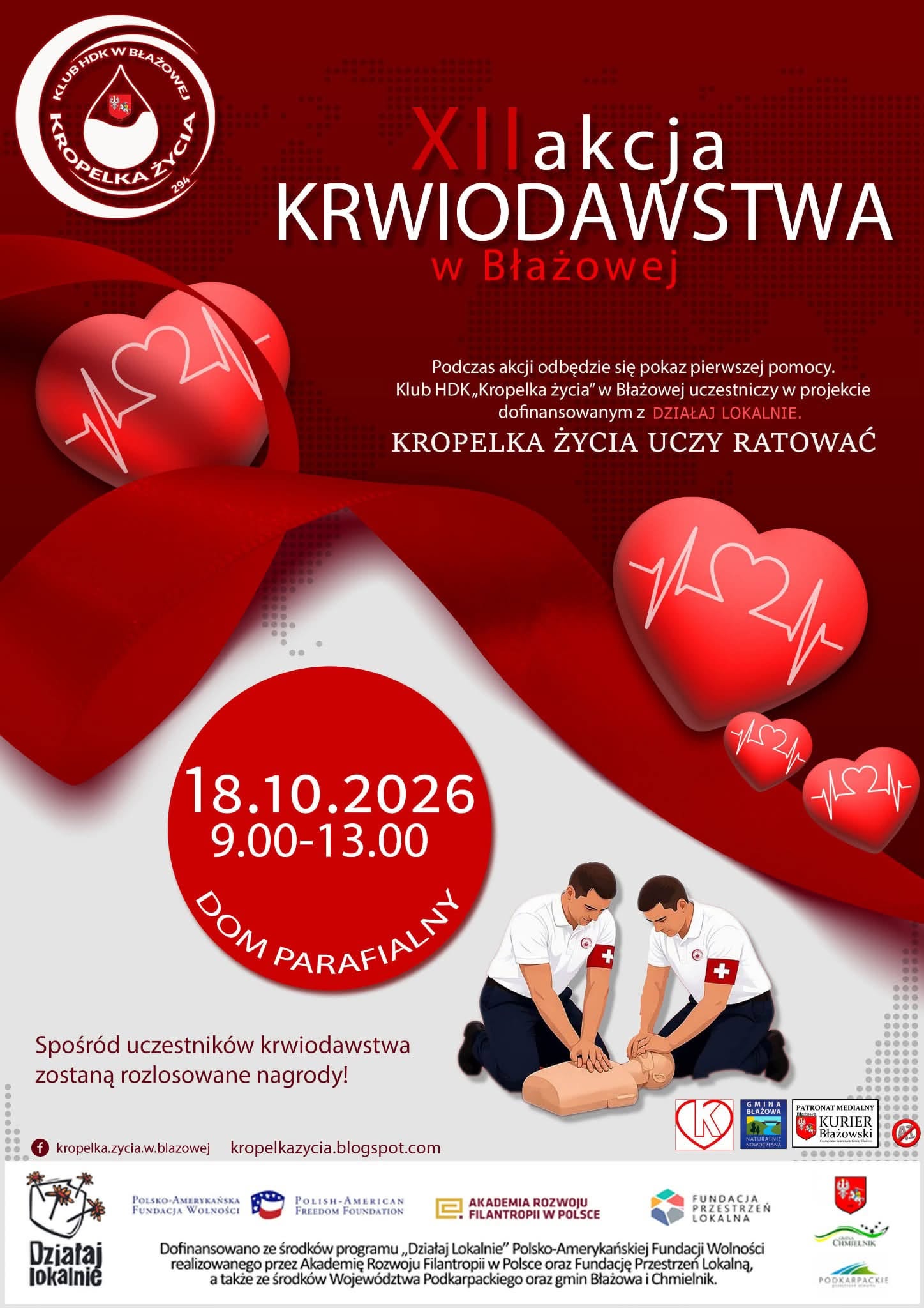 XII akcja krwiodawstwa w&nbsp;Błażowej