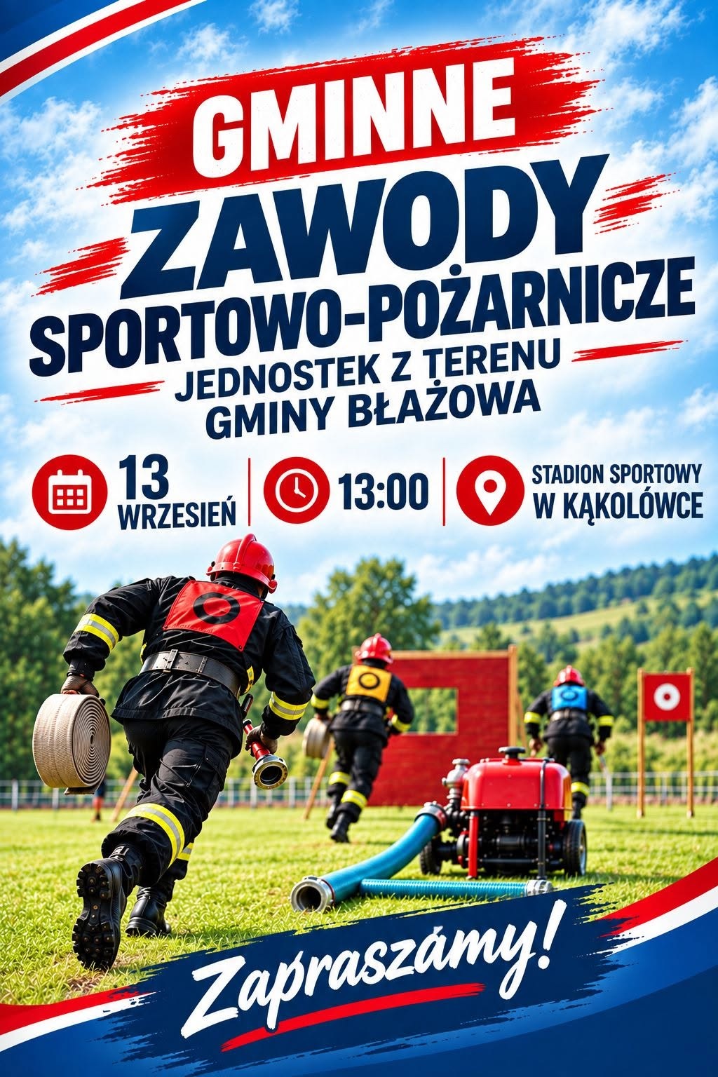 Gminne zawody sportowo - pożarnicze