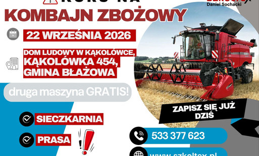Kurs na kombajn zbożowy